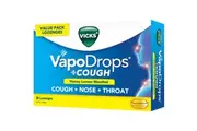 Vicks Vapodrop & Cough Sore Throat Lozenges Honey Lemon 36 Pack