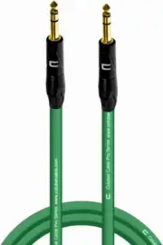 NEW COLUBER CABLE 1/4 TRS Male to 1/4" TRS Male Stereo Balanced Connector 3ft