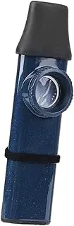 yuksok Kazoo Fine Tuning with 5 Extra Membranes Easy to Carry Lightweight Musical Instrument Mini for Keyboard Violin Piano Guitar, Dark Blue