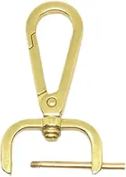 [ａ aternee] Detachable Snap Hook Swivel Clasp Keychain with Screw Bar Metal Backpack Buckle