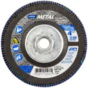 Norton 66261132537 4-1/2x5/8-11” Metal R828 ZA HD Type 29 Flap Discs 80 Gr 10 pk