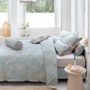 Pip Studio Queen Light Blue Origami Tree Light Blue Cotton Quilt Cover Set