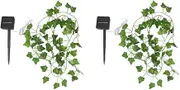 Aswalling 32.8 Ft Solar Fairy Lights 2 Pack Solar Powered String Lights, for Garden, Patio, Yard, Party