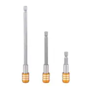3Pcs 1/4Inch Hex Shank Extension Rod Screwdriver Drill Bit Holder