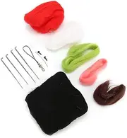 Needle Felting, Doll Needle Felting Needle Felting Starter Kit Animal Doll Shape Craft DIY Handcraft Material Bag (Strawberry Shiba Inu)