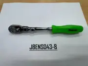 Snap-on Tools USA NEW GREEN 1/4" Drive Hard Grip Locking Flex Ratchet THLXD72G