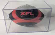 2000 Official XFL Full Size Spaulding Football In Plexi Glass Display Case