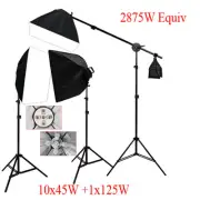 Photography Studio Photo Soft Box Lighting Softbox Boom Arm Light Stand Kit AU