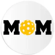 Pickleball Mom - 100 Pack Circle Stickers 3 Inch - Dink Game Sports