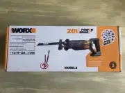 NEW IN BOX! WX500L.9 WORX 20V Power Share Reciprocating Saw Tool Only No Battery