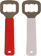 2PCS Beer Bottle Opener, Simple Stainless Steel Bartender Bottle Openers for Kitchen, Bar, and Restaurant Wedding Party Tools, Veefos