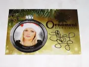 2015 Benchwarmer TIFFANY SELBY Holiday #104 Gold Ornament Foil Auto PLAYBOY Sexy