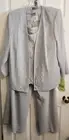 Formal Wear R&M Richards 3 Piece Pants Suit Soft Gray Color Mother Bride NWT 18W
