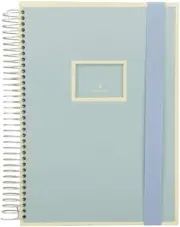 Mucho A4 Spiral Bound Notebook, Ciel