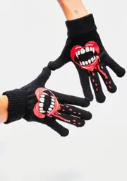 [Too Fast] Bite Me Vampire Lips Gloves