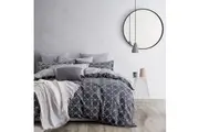 100% Cotton Manhattan Reversible Printed Quilt Cover Set Super King Size Super King Doonas