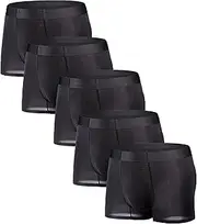 [Maiyifu-GJ] Men's Ice Silk Quick-Drying Underwear Mesh Traceless Trunks Breathable Stretchable Boxer Briefs