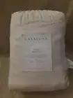 CASALUNA LINEN SHEET SET FULL SNOWFALL WHITE