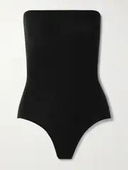 [Commando] Commando - Ballet Strapless Stretch-jersey Bodysuit - Black - One size One size Black