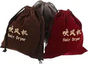 Hair Dryer Bag Set 3pcs Drawstring Hair Dryer Drawstring Bags Washable