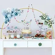 Gold Metal Semicircular Table Stand with Clips, 2m High 2m Long Arch Background Stand, Suitable for Wedding Arch Birthday Party Halloween Christmas Christmas Decoration