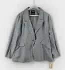 BloomChic Women's Herringbone Blazer Plus Size 14-16 Career Wear NWT