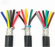 Xiaojiang Store 22AWG 0.3mm2 Multi-core Shielded Cable RVVP 2/3/4/5/6/7/8/10/12/14/16/20/24 a/;n;/ti-Interference Control Line Inverter Signal Line(24 cores 3 Meters)