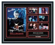HELLRAISER (1987) CLIVE BARKER SIGNED POSTER PHOTO LE FRAMED MEMORABILIA