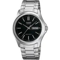 在飛比找momo購物網優惠-【CASIO 卡西歐】都會時尚紳士腕錶-黑(MTP-1239