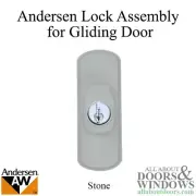 Andersen Stone Albany Exterior Right Hand Frenchwood Gliding Door Lock Assembly