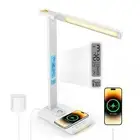 LED Desk Lamp with Wireless Charger: Desk Lamps for Home Office Bedroom, 5 Co...