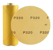 100 PCS 6 Inch PSA Sanding Discs 320 Grit Sticky-Back Sandpaper Roll Adhesive Ba