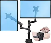 StarTech.com ARMDUALPIVOT Desk Mount Dual Monitor Arm for 2X VESA Displays Up to 32 Inch