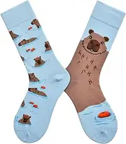 [fufupaw] Funny Socks, Colourful Socks, Funny & Colourful Socks for Women, Men, Socks with Animal Pattern, Perfect for Parties, Everyday Use & Gifts, multicoloured, 6 US