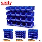 Storage Bin Parts Rack Organizer Garage Plastic Shop Tool Screws Nails Workshop