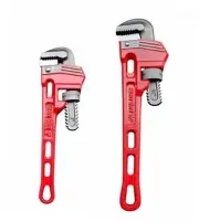 Pipe Wrench Set 8" 10", Chrome Vanadium Plumber Wrench, Heavy-Duty Adjustable