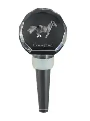 Thoroughbred thick wine stopper with a horse Art-Dog