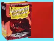100 DRAGON SHIELD CLASSIC Standard Size CRIMSON Card Sleeves deck protector mtg