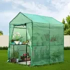 Walk In Greenhouse Garden Shed All Weather Green House PE Cover Plant Storage