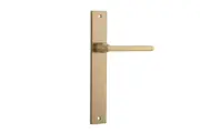 Iver Baltimore Door Lever Handle on Rectangular Backplate Brushed Brass