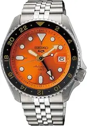 [SEIKO] SSK005 Men's 5 Sports Style GMT Model Automatic Mechanical Limited Edition Wristwatch, Made in Japan, Orange, Bracelet Type, Mechanical, Mechanical