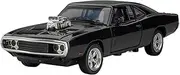 Die-cast 1:32 for Dodge Challenger Hellcat1970 Metal Diecast Car Models Pull Back Sound Light Micro Simulation Vehicles Miniature Vehicle(Black)