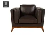 Matt Blatt Hudson Leather Armchair (Oxford Brown)