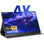 4K Portable Monitor - UPERFECT 15.6'' 3840x2160 UHD USB-C Monitor 100% sRGB