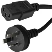 StarTech.com 1m 3 ft Power Supply Cord - AS/NZS 3112 to C13 - Computer Power Cord - Monitor Power Cord - Computer Monitor Cable