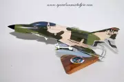 68th Fighter Squadron Lightning Lancers F-4E Model, 1/42 (18") Scale, Mahogany