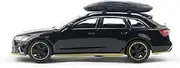 1:64 for Audi RS6 Av-ant (C7) X1-07 Black Alloy Simulation Model Car
