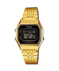 在飛比找Yahoo!奇摩拍賣優惠-CASIO 卡西歐 熱銷復古小金錶×黑框數位電子錶(LA68