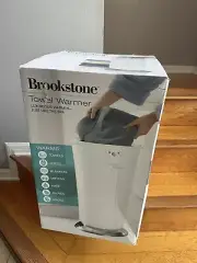 NEW in Box Brookstone Towel Warmer White Oversize for Large Towels and Robes