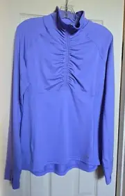 Adidas Climalite Women's 1/2 Zip Pullover Top PURPLE (Size LARGE) NWT MSRP $58